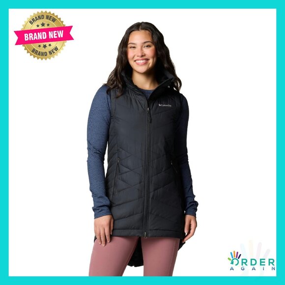 Insulated Long Vest Water Repellent Active Fit Fleece Lined Cozy Winter